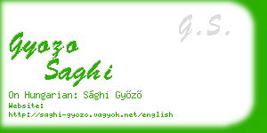 gyozo saghi business card