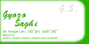 gyozo saghi business card